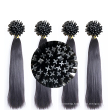 18 Inch Black Brazilian Virgin Hair Pre-Bonded Cross Tip Hair Extensions